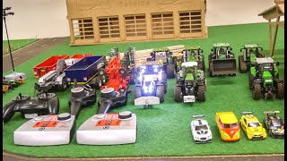 Awesome modified RC Tractors RC Trucks Farming and trucking in small scale [upl. by Howey]