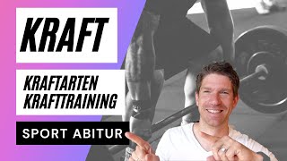 Kraft Kraftarten Krafttraining  ein Überblick  Sport Abitur Theorie [upl. by Peder956]