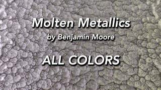 Benjamin Moore Molten Metallics  ALL COLORS  Southern Paint amp Supply Co [upl. by Nisay232]