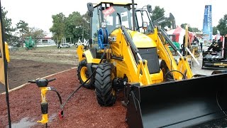 JCB Launches 3CX Compact Backhoe at ICUEE 2015 [upl. by Almat]