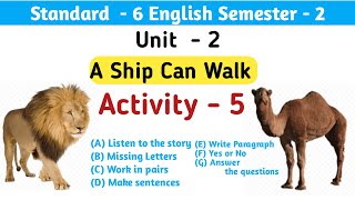 Std 6 English Sem 2 Unit 2 Activity 5 [upl. by Dedra970]