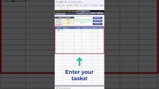 Gantt Chart in Excel in 60 Seconds  Project Management Tool shorts [upl. by Zenitram]