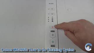 Canon Pixma MG2950 How to do Printhead Cleaning and Deep Cleaning Cycles to Improve Print Quality [upl. by Acirema]