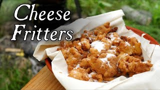 Cheese Curd Fritters  18th Century Cooking [upl. by Accissej153]