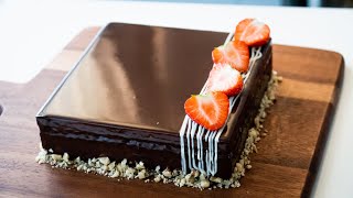 Soft Creamy Chocolate Mousse Cake [upl. by Allemat]