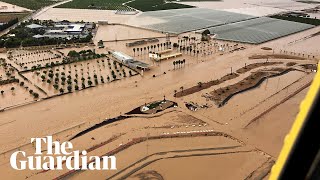 Spain floods entire towns submerged after southeast battered by severe storms [upl. by Ciel]