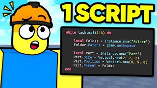 I made a Roblox game with ONE SCRIPT [upl. by Onirefes931]