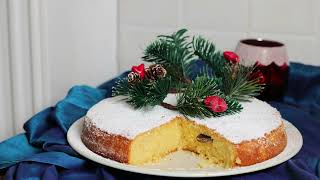 5 minutes Recipe 💯 greek moist cake with almonds  Vasilopita  GreekCuisine [upl. by Eelsel]