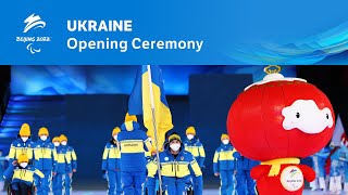 🇺🇦 Ukraines Entrance at the Beijing 2022 Opening Ceremony  Paralympic Games [upl. by Maitland]