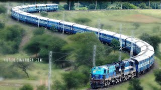 Trains on the most beautiful Curve  Ranjangaon Road  Indian Railways [upl. by Oiluarb]