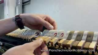 How to Install New Piano Hammers  How to replace piano hammers [upl. by Jamie]