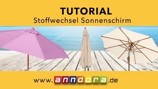 Tutorial Sonnenschirm richtig auspacken und Stoffwechsel anndorade [upl. by Norval]