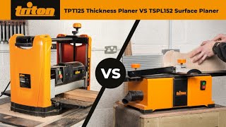 Triton TPT125 Thicknesser amp TSPL152 Surface Planer  Jointer – A Comparison Guide [upl. by Erual]