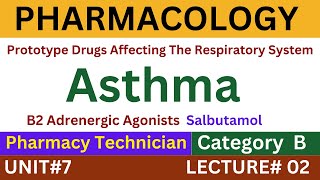 Salbutamol Mechanism Of Action  Pharmacology  Pharmacy Technician [upl. by Mahseh889]