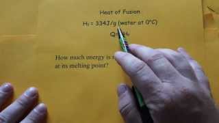 Heat of Fusion Calculation [upl. by Amitaf]