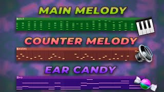 HOW TO PERFECTLY LAYER MELODIES Main Melody  Counter  Ear Candy  Counter Melody Tutorial 2020 [upl. by Drew]