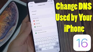 How to Change DNS Used by Your iPhone iOS 16 [upl. by Ovida948]