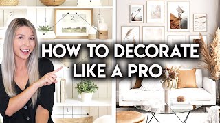 8 HOME DECOR STYLING TIPS  DESIGN HACKS YOU SHOULD KNOW [upl. by Chic]