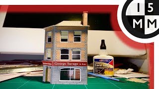 Metcalfe Models 00 Scale P0205 Pub and Shops Kit  Finishing Off First Building [upl. by Beaufert]