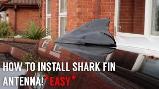 HOW TO INSTALL SHARK FIN ANTENNA TO ANY CAR EASY [upl. by Tneicniv]