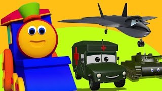 Bob treno Army Visita  Imparare veicoli militari  Bob campo militare  Bob The Train  Army Visit [upl. by Neicul986]