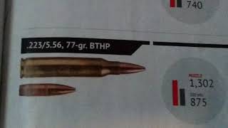 Ballistics chart of 762 x 39 223556 and 308762x51 [upl. by Bowden631]