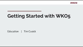 Getting Started with WKO5 [upl. by Hey867]