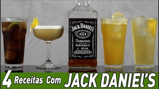 Coquetéis com JACK DANIELS 4 Receitas [upl. by Capon]