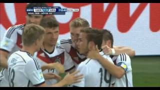 Mario Götze Germany vs Argentina 2014 FIFA World Cup Goal [upl. by Ayota320]