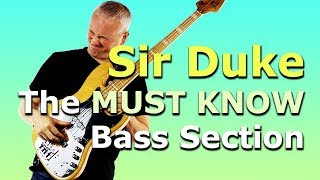 Sir Duke  The MUST KNOW Bass Unison Line [upl. by Maryjane]