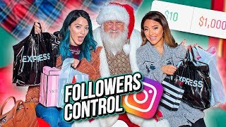 We Let our Instagram Followers Control our Christmas ShoppingNiki and Gabi [upl. by Nivrae]