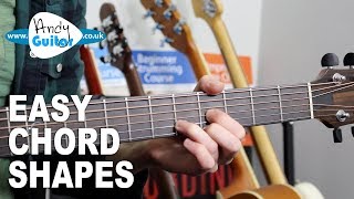 EASY Chord Shapes All Over The Neck [upl. by Hctud560]