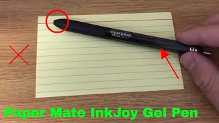 ✅ How To Use Paper Mate InkJoy Gel Pen Review [upl. by Mctyre]