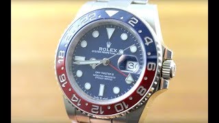 Rolex GMTMaster II quotPepsiquot 126719BLRO Rolex Watch Review [upl. by Elleved]