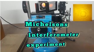 Michelson Interferometer experiment using sodium light source [upl. by Olive177]