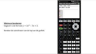 Minimum berekenen TI84 Plus CET [upl. by Niaz]