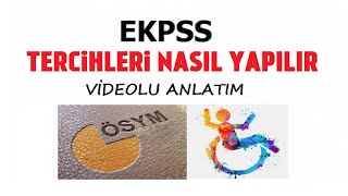 EKPSS tercihleri nasıl yapılır [upl. by Eliga]