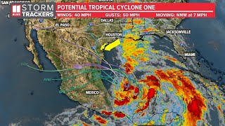 Potential Tropical Cyclone One forecast to become first named storm of 2024 Atlantic season [upl. by Daffi]