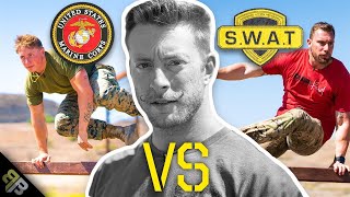 SWAT Operator vs US Marine Fitness BATTLE [upl. by Boland]