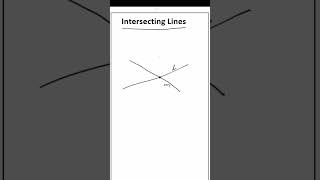 Intersecting Lines  LINES AND ANGLES  CLASS 9  9th  exam basicmath education mathematics [upl. by Neyrb426]