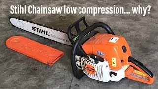 Stihl chainsaw low compression diagnoses and How To [upl. by Einafats700]