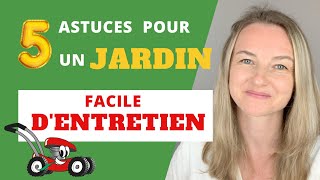 5 astuces pour un jardin FACILE DENTRETIEN [upl. by Nnazus]