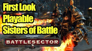 First Look  Sisters of Battle DLC amp Daemonic Incursions  Warhammer 40000 Battlesector [upl. by Gainer320]