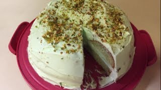 The Moistest Pistachio Cake Using Pistachio Pudding [upl. by Carlen763]