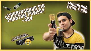 🚨 ¡FIFINE F800 EL MICRÓFONO CONDENSADOR QUE NO NECESITA PHANTOM POWER 🎤🔥 [upl. by Clevie]