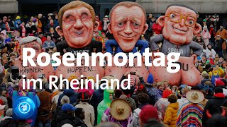 Rosenmontagszüge im Rheinland [upl. by Wolfgram]