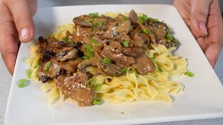 Quick and Easy Classic Beef Stroganoff Recipe  The best Classic Beef Stroganoff [upl. by Verda]