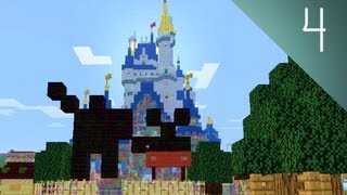 Minecraft Disney World  Rob Tours The Magic Kingdom MCMagicus [upl. by Jerrol]