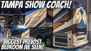 2021 Prevost Liberty Coach triple slide with 2 bedroom super slides [upl. by Ylimme]