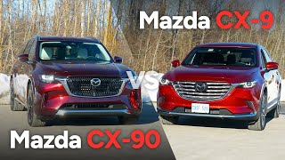 2024 Mazda CX90 vs 2023 Mazda CX9 Comparison [upl. by Aslin]